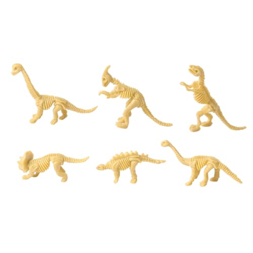 ibasenice 12 Stück Teiliges Dinosaurier Skelett Modell aus PVC Realistische Kunststoff Figuren Pädagogisches Dinosaurierspielzeug für Fördert Kreativität und Fantasie als Geburtstagsgeschenk von ibasenice