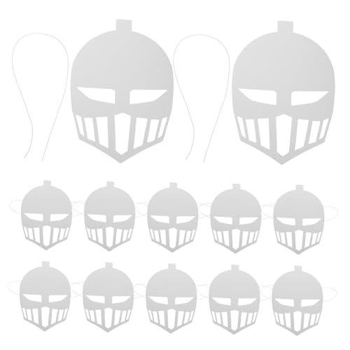 ibasenice 12 Stück Teiliges Diy Graffiti Masken für Unbemalte Papiermasken zum Bemalen für Kreative Spiele und Familienaktivitäten Fördert Interaktion und Spaß von ibasenice