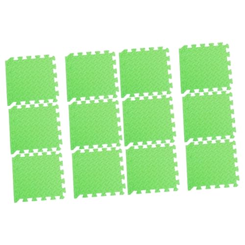 ibasenice 12 Stück Teiliges Grüne Eva Bodenfliesen mit Blättermuster Dicke rutschfeste Umweltfreundliche Puzzle Spielmatte für Wohnzimmer Kinderzimmer Sichere Bodenschutzmatte Einfach zu ibasenice 12 Stück Teiliges Grüne Eva Bodenfliesen mit Blättermuster Dicke rutschfeste Umweltfreundliche Puzzle Spielmatte für Wohnzimmer Kinderzimmer Sichere Bodenschutzmatte Einfach zu von ibasenice
