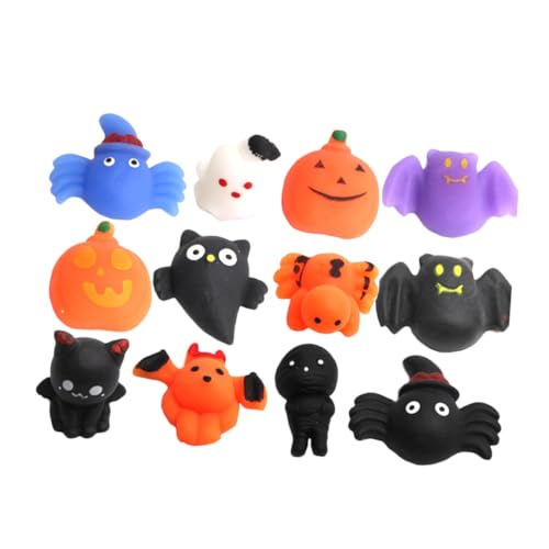 ibasenice 12 Stück Teiliges Halloween Squeeze aus Sicherem TPR Material Stressabbauend Kompakt und Leicht für Kinderpartys Geburtstagsgeschenke und Halloween Giveaways von ibasenice