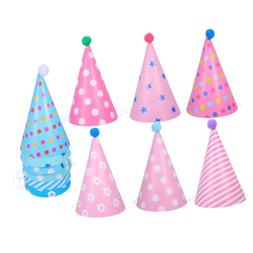 ibasenice 12 Stück Teiliges Kindergeburtstag Partyhüte mit Bunten Pompoms Farbenfrohe Papierköpfe für Jungen und Mädchen Inklusive Vielseitiger Geburtstagskopfbedeckungen für Festliche ibasenice 12 Stück Teiliges Kindergeburtstag Partyhüte mit Bunten Pompoms Farbenfrohe Papierköpfe für Jungen und Mädchen Inklusive Vielseitiger Geburtstagskopfbedeckungen für Festliche von ibasenice