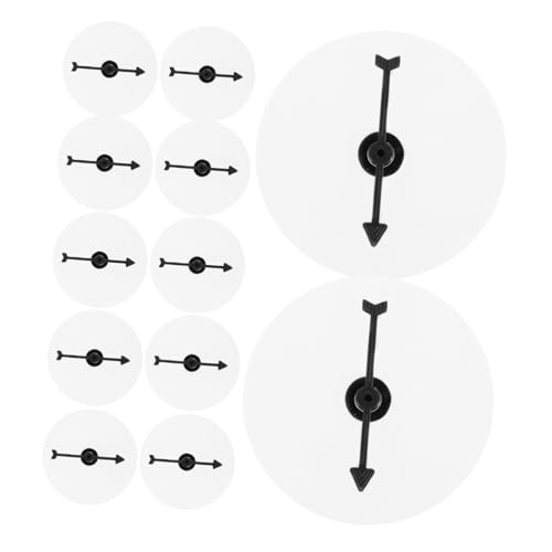 ibasenice 12 Stück Teiliges Kreatives Spinning Wheel Transparentes Spielbrett mit Wiederverwendbarem Rad und Abwischbarem für Unterricht Spiele und Diskussionen Schule Büro und Zuhause von ibasenice