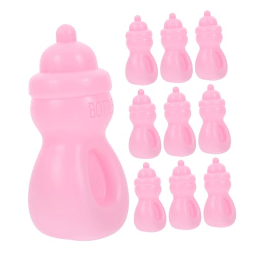 ibasenice 12 Stück Teiliges Puppenflaschen Milchflaschen für Puppen Rollenspiel Zubehör für Fördert Vorstellungskraft und Feinmotorische Fähigkeiten Sicheres für Fantasievolles Füttern von ibasenice