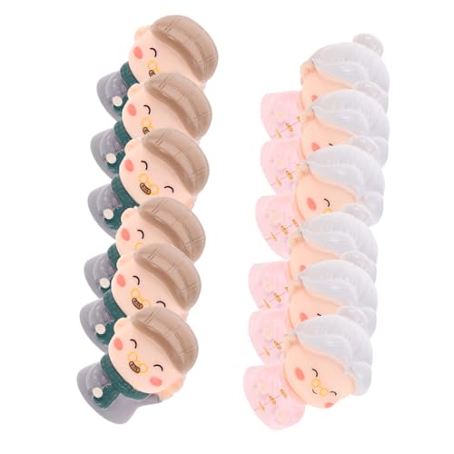 ibasenice 12 Stück Teiliges Resin-ehepaar Cake Topper Stabile Figuren für Hochzeitstorten und Jubiläen Kompakte Zeitlose Dekoration für Eltern als Geschenk zum Hochzeitstag und Geburtstag von ibasenice