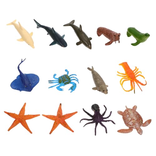 ibasenice 12 Stück Teiliges Set Lebensechter Meerestiere Modellspielzeug Pädagogisches Kunststoff Set mit Krabbe Hummer Schildkröte Delfin Mini Unterwasserfiguren für Dekoration ibasenice 12 Stück Teiliges Set Lebensechter Meerestiere Modellspielzeug Pädagogisches Kunststoff Set mit Krabbe Hummer Schildkröte Delfin Mini Unterwasserfiguren für Dekoration von ibasenice