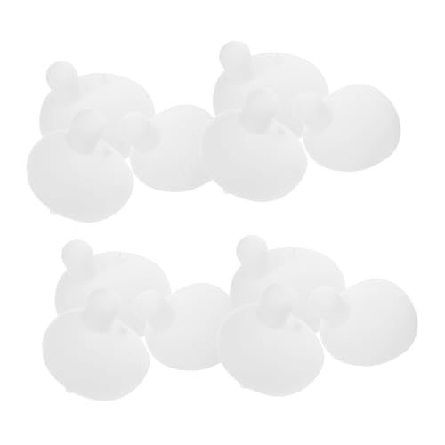 ibasenice 12 Stück Teiliges Silikon Bubble Press Ball Quetschbarer Bubble Einsatz für DIY Seifenblasen Puppen Vielseitig für Erwachsene Ersatz für Kreative Bastelprojekte von ibasenice