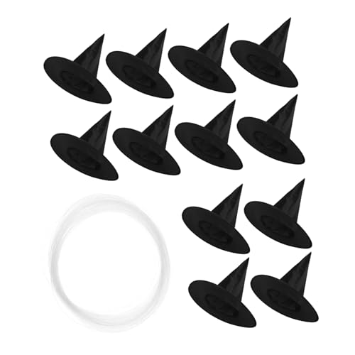 ibasenice 12 Stücke Halloween Schwarze Hexenhüte Hängende Dekorationen Hexenhut Mit Hängendem Seil Für Halloween Kostüm Zubehör Party Dekoration ibasenice 12 Stücke Halloween Schwarze Hexenhüte Hängende Dekorationen Hexenhut Mit Hängendem Seil Für Halloween Kostüm Zubehör Party Dekoration von ibasenice