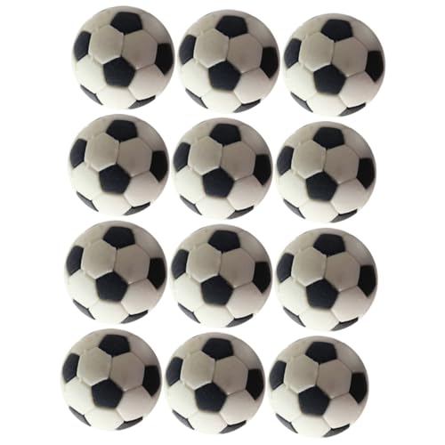 ibasenice 12 Stücke Mini Strand Bälle Mini Fußbälle Micro Landschaftsbau Mini Fußbälle Mini Sport Bälle Gummi von ibasenice