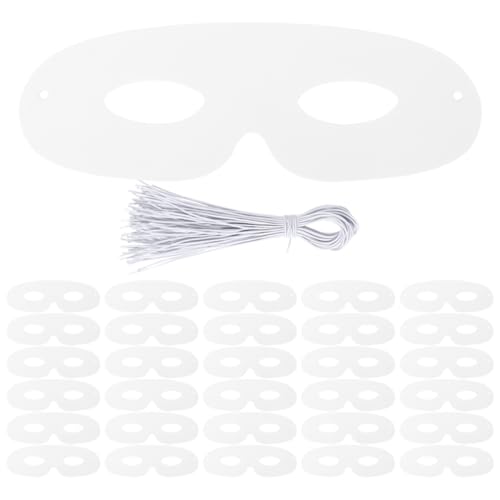 ibasenice 120 Stück DIY Blanko Masken Aus Weißem Papier Bemalbare Masken Aus Papier Mit Elastischen Seilen Für Maskerade Halloween Karneval Geburtstag Kostümpartys ibasenice 120 Stück DIY Blanko Masken Aus Weißem Papier Bemalbare Masken Aus Papier Mit Elastischen Seilen Für Maskerade Halloween Karneval Geburtstag Kostümpartys von ibasenice