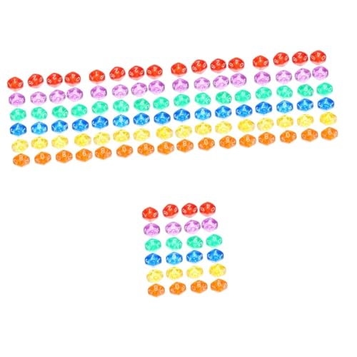 ibasenice 120 STK Würfel Diver Kids Boardgames bretspiele игрушки Party klarschen Gaming gamimg eaplay farbige Toy Tischspiele für Erwachsene Mathe-Spiele Anzahl einstellen Schachbrett Acryl von ibasenice