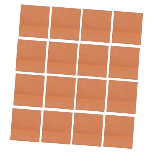 ibasenice 120st Simulierte Kacheln Ziegel Miniatur Dach Gebäude Terrakotta Sandtischsteine DIY Mikrosteine Fee Zubehör Ton Brown von ibasenice