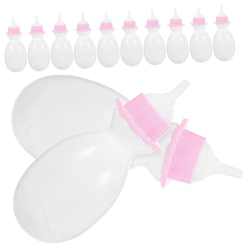 ibasenice 12St Babyflasche zubehör kinderküche küche zubehor Miniaturgeschirr puppenzubehör spielzeuge puppenaugen Mädchen Puppenflaschen Zubehör für Babypuppen Plastik Weiß ibasenice 12St Babyflasche zubehör kinderküche küche zubehor Miniaturgeschirr puppenzubehör spielzeuge puppenaugen Mädchen Puppenflaschen Zubehör für Babypuppen Plastik Weiß von ibasenice