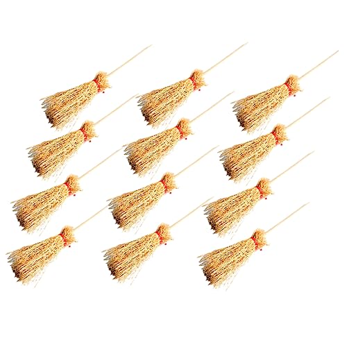 ibasenice 12St Mini Besen Besen Halloween Dekoration spielwaren wohnzimmerdeko Toy halloweendeko Puppe Bausatz Monster Miniatur Mini-Besen-Ornament Foto-Requisiten Holz Yellow ibasenice 12St Mini Besen Besen Halloween Dekoration spielwaren wohnzimmerdeko Toy halloweendeko Puppe Bausatz Monster Miniatur Mini-Besen-Ornament Foto-Requisiten Holz Yellow von ibasenice