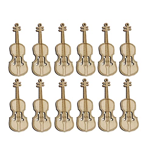 ibasenice 12st Mini-Geige Kleines Spielzeug Hölzern Trompete Mikroszene von ibasenice