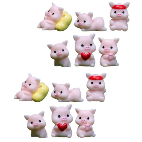 ibasenice 12 Stücke Harz Handwerk Piggy Figuren Mini Statuen Für-Landschaft Wohnkultur ibasenice 12 Stücke Harz Handwerk Piggy Figuren Mini Statuen Für-Landschaft Wohnkultur von ibasenice