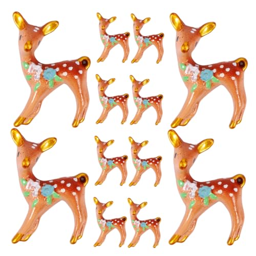 ibasenice 12 Stück Mini-Hirsch-spielzeugfiguren Y-Figuren für Weihnachtsdekorationen ibasenice 12 Stück Mini-Hirsch-spielzeugfiguren Y-Figuren für Weihnachtsdekorationen von ibasenice