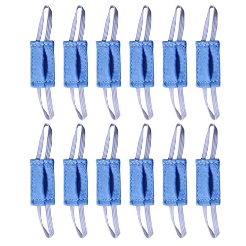 ibasenice 12St Spielzeugmaske für kinderspielzeug Spielzeugengel mädchen Toys winzige Maske Puppe Gesichtsmaske Minimasken zum Basteln Mini-Maske Stoff Blue von ibasenice