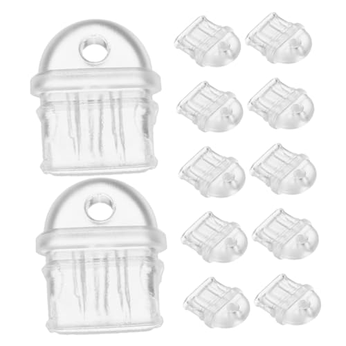 ibasenice 12St Staubschutzstecker des Ladeanschlusses unsichtbarer Gürtel Universalstecker Saumgürtel Handy ladebuchse Schutz USB c abdeckstecker Universeller Ladelochstecker PVC Transparent von ibasenice
