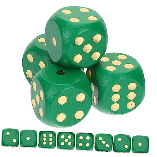 ibasenice Holzwürfel-Spielzeug-Set 12 Grüne St. Patrick-würfel für Festliche Spiele Dekorativ und Funktional von ibasenice