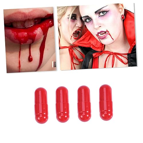 ibasenice 12Stücke Fake Kapseln Lustige Blutrückwerfer Für Halloween Aprilscherz Und Cosplay Requisiten Für Partys Und Spezielle Effekte Für Ab Jahren von ibasenice