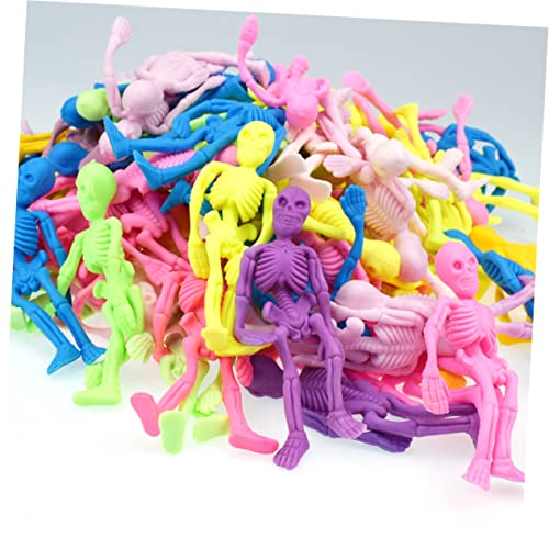ibasenice 12st Kinder Lustiges Spielzeug Eidzeichen Skelette Kleine Spielsachen Gruseliges Skelett TPR-Skelett Halloween-Gummi-Skelett Spielzeuge Baby Menschlicher Körper Kleines Spielzeug von ibasenice
