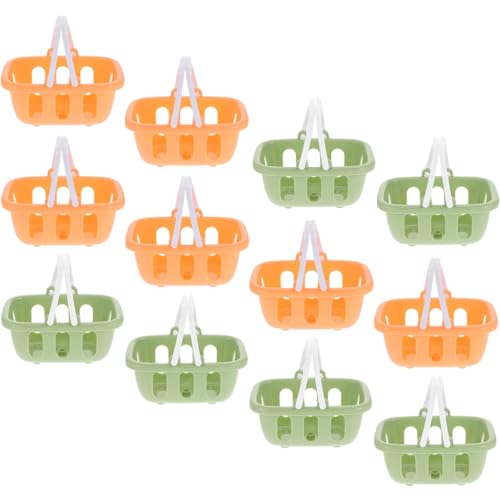 ibasenice Miniatur-korbdekoration Mini-Korb Für Kinder Simulationskorb-Ornament Kompakte Korbmodelle Mini-hauskorb-schmuck von ibasenice