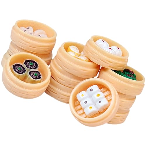 ibasenice Mini-Spiel-dampfgarer – 12-teiliges Simuliertes Brötchenmodell Ideal Für Rollenspiele Und Als Dekoration ibasenice Mini-Spiel-dampfgarer – 12-teiliges Simuliertes Brötchenmodell Ideal Für Rollenspiele Und Als Dekoration von ibasenice