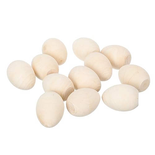 ibasenice Holz-Graffiti-Eier-Set Mit 12 Stück Holz-simulationseier Für Jungen Und Mädchen -bastelspielzeug ibasenice Holz-Graffiti-Eier-Set Mit 12 Stück Holz-simulationseier Für Jungen Und Mädchen -bastelspielzeug von ibasenice