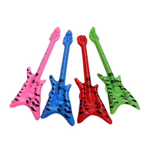 ibasenice 12st Spielzeug Aufblasbare Gitarre Kind Musikinstrument Strand von ibasenice