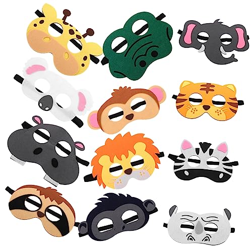ibasenice Cosplay-tiermasken 12 Stück Pelzige Filzmasken Helles Design Bequem Für Jungen Und Mädchen Für Halloween ibasenice Cosplay-tiermasken 12 Stück Pelzige Filzmasken Helles Design Bequem Für Jungen Und Mädchen Für Halloween von ibasenice