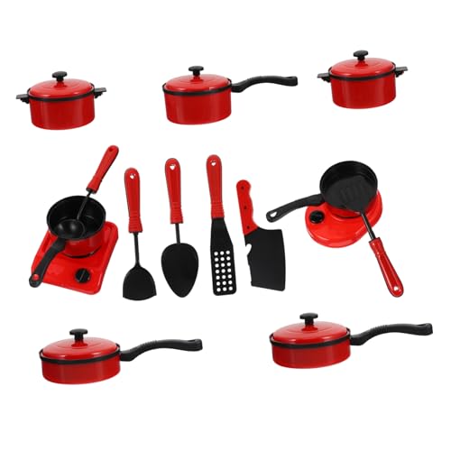 ibasenice 13Pcs Spielhaus kinderküche Kitchen küche Kochspielzeug Lernen Kinderspielzeug pädagogisches nachgemachtes Küchenspielzeug Plastik rot ibasenice 13Pcs Spielhaus kinderküche Kitchen küche Kochspielzeug Lernen Kinderspielzeug pädagogisches nachgemachtes Küchenspielzeug Plastik rot von ibasenice
