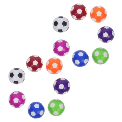 ibasenice 14 Stück Teiliges Mini Tischkicker Ersatzbälle Bunte Glatte Kickerkugeln für Reibung für Flüssiges Spiel Pflegeleicht für Indoor Familienfußballspiele von ibasenice