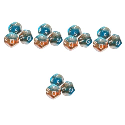 ibasenice 15 STK Konstellationswürfel Geometrische Würfel Brettspielwürfel Polyederwürfel Polyeder-spielwürfel Polyedrische Würfel Tischbrettspiel Würfel Mehrseitige Würfel Würfelspiel Acryl von ibasenice