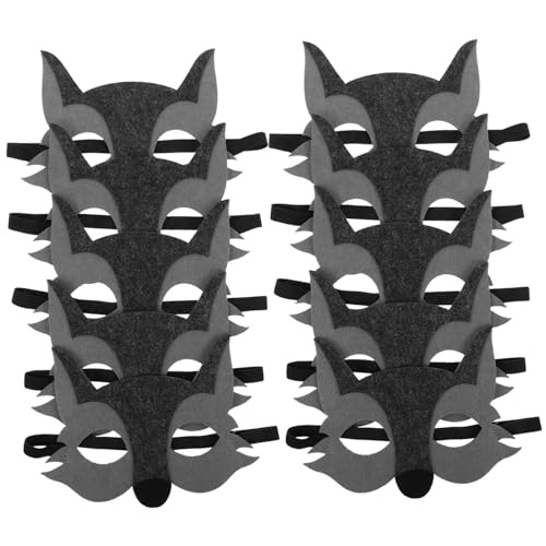 ibasenice 15 Stück – Kostümzubehör Für Requisiten Cartoon Abdeckung Partys Vliesmasken Cosplay Partyaufführungen Aktivitäten Dschungelmaske Rollenmaske Maskerade Kleid Augen von ibasenice