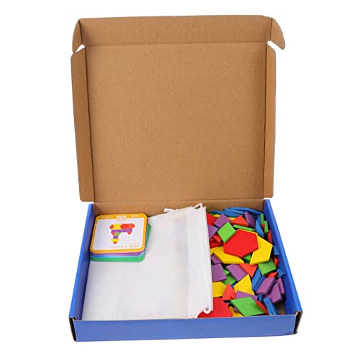 ibasenice 155 Teiliges Kreatives Musterblockset Aus Pädagogisches Für Puzzle Mit Cartoon Design Geometrische Formen Für Frühe Entwicklung Und Spielspaß von ibasenice