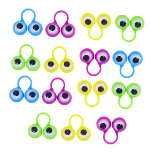 ibasenice 15St Brillenring Kinderspielzeug Monster Finger Puppen Schmuckringe für Kinder Smart-Ring Spielzeuge Fingerpuppen Fingerspielzeug intelligent Füllstoff abgeben von ibasenice