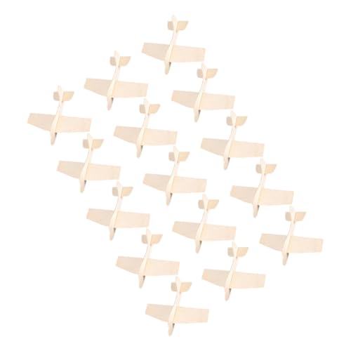 ibasenice 15St Leere Holzflugzeuge bastelzeug für Home Decor flugzeugmodelle Holzflugzeug hausdeko Bastelset Puzzlematte handbemaltes DIY- Unvollendetes DIY- von ibasenice