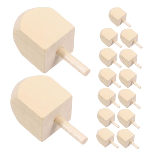 ibasenice 15pcs Hölzerne Dreidels Für Hanukkah DIY Leere Spinnhöfe Hanukka Holzdreidels Zum Malen Und Dekorieren Von 4,15 cm von ibasenice