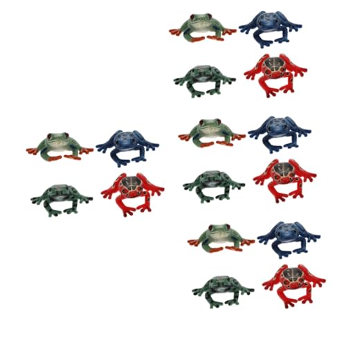 ibasenice 16 STK Frosch-Modell Froschspielzeug Esszimmerdekoration für den Tisch Figur bürodeko büro Dekoration Modelle Spielzeuge gefälschter Frosch Tierspielzeugmodell Puzzle schmücken 3D von ibasenice
