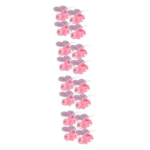 ibasenice 16 STK Ostergeschenk Kinderspielzeug interaktives Spielzeug Mini-Laufspielzeug kleine Hüpfspielzeuge Geschenke Haargummis Aufziehbares Tierspielzeug Aufziehbare Schmetterlinge Rosa von ibasenice