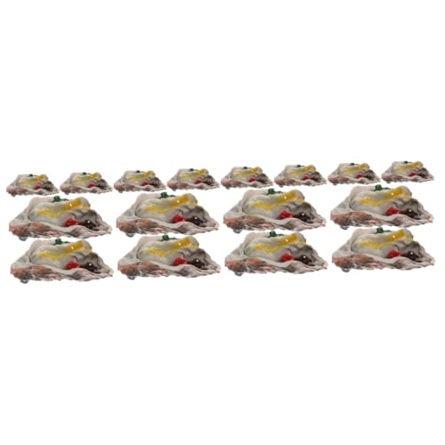 ibasenice 16 Simulierte Austern künstliche Requisiten für Meeresfrüchte Spielzeug für die Küche Anzug für Kinder Spielzeug für Kinder Spielnahrung für die Kinderküche gefälschtes Essen von ibasenice