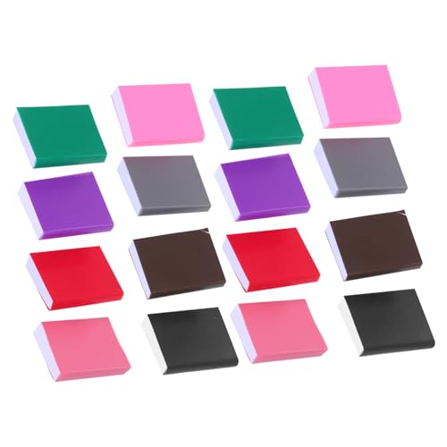 ibasenice 16 Stück Maßstab Bunte Leere Dollhouse Bücher mit Authentischem Design für DIY Basteln Bjd Fotografie Puppenhaus Dekoration und Miniaturszenen von ibasenice
