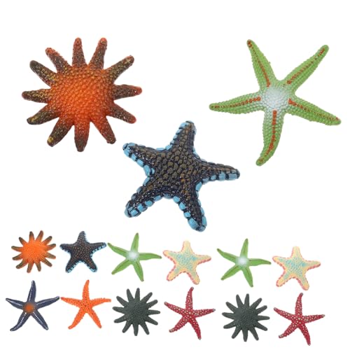 ibasenice 16 Stück Teiliges Meerestiere Figuren aus Sicherem TPR Realistische Tier und Aquarium Deko Kinderfreundliche Meeresbewohner Modellierung für Spiel und Lernspaß von ibasenice