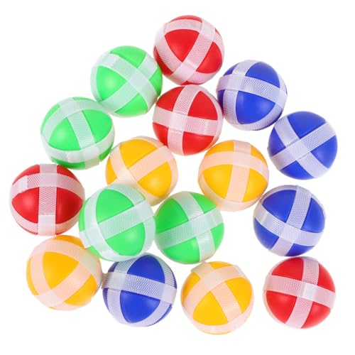 ibasenice 16 Stück Zubehör für Dartspiele mit klebrigen Bällen klebrige Wandkugeln klebrige Kugeln aus Kunststoff lustige klebrige Bälle klebriges Fangspiel klebriges Spiel Plastik von ibasenice