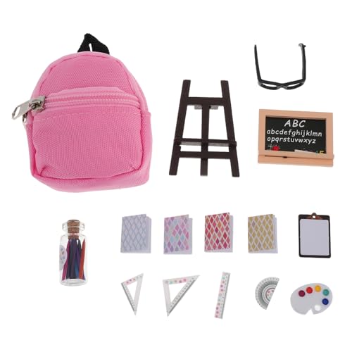 ibasenice 16-teiliges Miniatur-schulbedarfsset Für Puppen Mini-Rucksack Tafel Lineal Lernspielzeug Für Puppenhaus ibasenice 16-teiliges Miniatur-schulbedarfsset Für Puppen Mini-Rucksack Tafel Lineal Lernspielzeug Für Puppenhaus von ibasenice