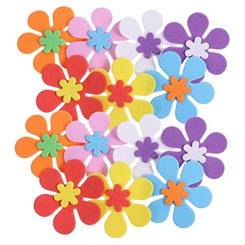 ibasenice 160 STK Kleines Blumenbeet bastelset basteln für tapetenablöser wohnzimmerdeko Wand Stickers Wandaufkleber mit Blumen im Klassenzimmer Eva wandtattoo Eva-Aufkleber von ibasenice
