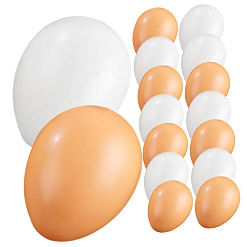 ibasenice 16st Simulations-Ei-Requisiten Eier Gefälscht Coop Grübler Großes Falsches Ei Doppelt Künstliches Ei Aus Osterei Küche Food-Modell Plastikei PVC ibasenice 16st Simulations-Ei-Requisiten Eier Gefälscht Coop Grübler Großes Falsches Ei Doppelt Künstliches Ei Aus Osterei Küche Food-Modell Plastikei PVC von ibasenice