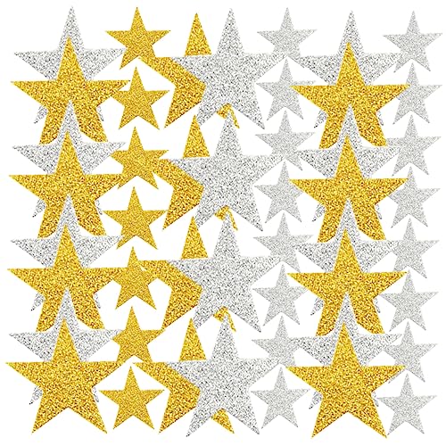 ibasenice 180 Stück Glitzernde Stern Aufkleber Bunte Selbstklebende Sterne für Bastelprojekte Partydekoration und Weihnachten von ibasenice