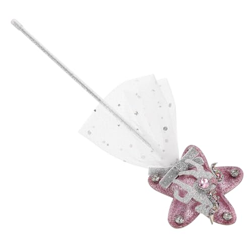 ibasenice 1Pc Fee Zauberstab Mädchen Kit Für Plüsch Bekleidung Prinzessin Für Babys Dekorative Zauberstab Rosa Kunststoff von ibasenice