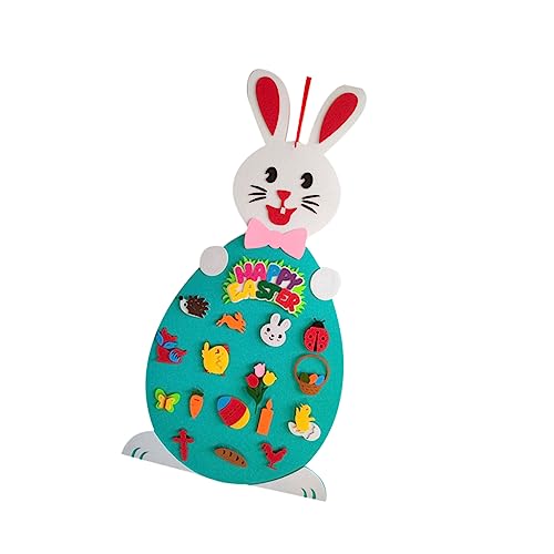 ibasenice 1Pc Ostern Kidcraft Spielset Ostern Spiel Hängen Ostern Spiel Anhänger Ostern DIY Kaninchen Ostern Hängen von ibasenice